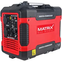 Los mejores  - Matrix Generador de corriente inverter de gasolina silencioso- 4 tiempos- 2000 W- para camping y garaje